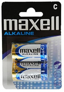 Pile MAXELL LR14, MEZZA TORCIA Alkaline bl. 2pz