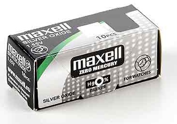 2 x Maxell 362 Pila Batteria Orologio Mercury Free Silver Oxide SR721SW 1.55V