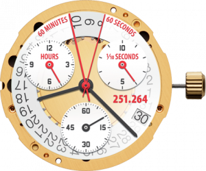 Movimento ETA 251.264=251.262- 3 Eye Chrono swiss made