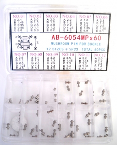 Assortimento di Bottoni di ricambio per chiusure Deplyant cf 60pz