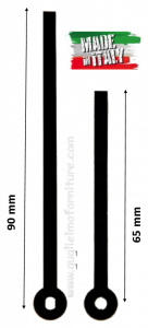 Lancette in alluminio mod. 020 mm.65/90