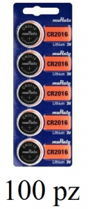 Batterie Murata lithium CR2016 cf.100pz