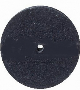 Gommino a ruota in silicone nero diam 22 mm finitura per plastica e acciaio cf. 10 pz