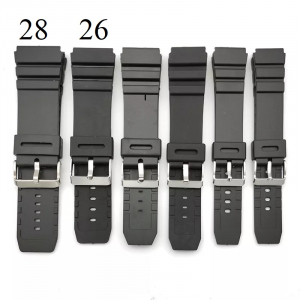 Cinturino per orologio da polso in gomma siliconica sportiva impermeabile in PU Extra large