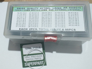 Guarnizioni hytrel i-ring ass. 98pz. 160-400 h:1,25mm spessore:0,40mm