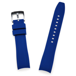 CINTURINO IN SILICONE ATTACCO CURVO PER RX E MOONWATCH CON CHIUSURA