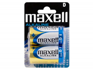 PILA MAXELL TORCIA ALKALINA LR20 bl. 2 pz