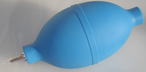 Soffietto per la polvere in caucciu forma ovale azzurro