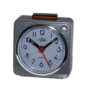 SVEGLIA AL QUARZO 6,0 X 6,0 - Secondo continuo - silenzioso - Colore Grigio