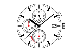 EPSON VR43B Solar Movement 13 1/2'''; 3 sfere, 3 contatorichrono.