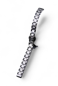 (copia) Bracciale in metallo ACCIAIO MASSICCIO lucido, con chiusura deplaynat a scomparsa attacco diritto