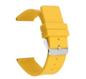 Cinturino in silicone smart watch colore Giallo mm.20