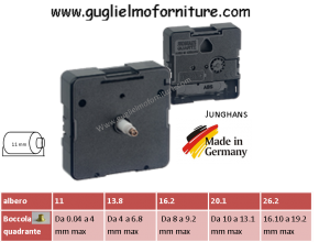 Meccanismo al quarzo a parete Junghans 11mm