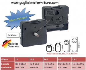 Movimenti applicazione al quarzo Junghans cf da 100 pz