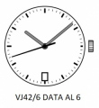 Movimento TMI / HATTORY VJ42, 11 1/2, 3 sfere data al 6