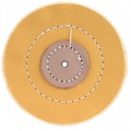Spazzola circolare in tela yellow  super con centro in cuoio 100 x 10