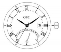 Movimento Miyota GP01, 12 data al 3, 3 sfere