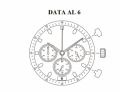Movimento Miyota 0S20/6 - 13 - 1/2 - Chrono 3 contatori, 3 sfere, data al 6