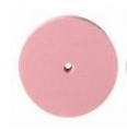 Gommino a ruota in silicone rosa diam 22 mm finitura super lucida cf. 10 pz