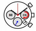 Movimento Miyota 6S2A, 15 SC, CHRONO data al 4,5