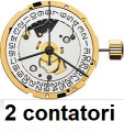 Movimento ETA cal. 251471 = 251474, 2 contatoriChrono swiss made data al 3