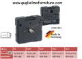 Meccanismo al quarzo a parete Junghans 11mm